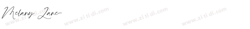 Melany Lane字体转换